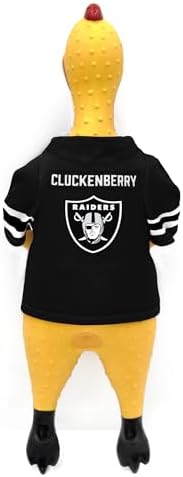 Littlearth NFL Team Rubber Chicken Pet Toy - Officially Licensed Teams