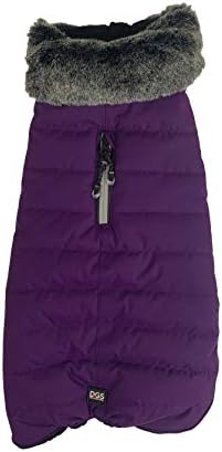 Dog Gone Smart Hemlock Puffy Dog Jacket, Indigo, 12"
