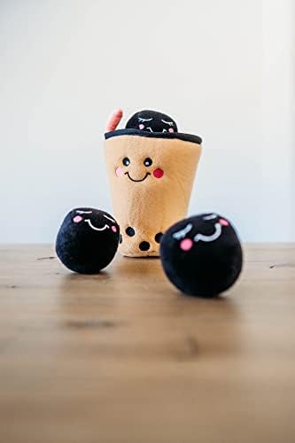 ZippyPaws Burrow Interactive Dog & Puppy Toys for Boredom - Boba Milk Tea