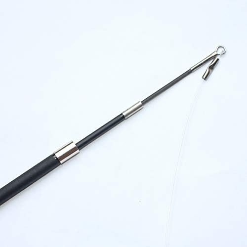 Fosrion Real Raccoon Tail Fur Cat Bites Toy with Three Section Retractable Carbon Fiber Rod (Raccoon, Tail & Fishing Rod)