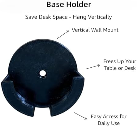 Pet Tracker Collar Base Holder Compatible with Fi Collar Series 3+/3 - Vertical Wall Mount Charging Stand for Space Saving and Easy Charging Access