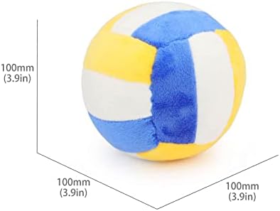 Dog Toys Balls - Chewable Plush Volleyball for Dogs, Soft Pet Ball
