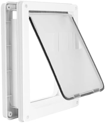 Lessmon Large Magnetic Locking Dog Door, 16.9x14in, Size L | Durable & Weatherproof, Easy DIY Installation, Magnetic Security Lock, Fits Medium to Large Pets