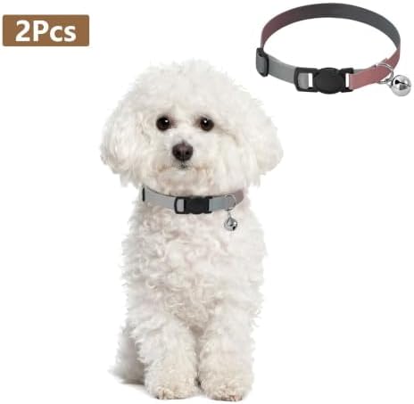 Pink and Black Gradient Ombre Easy to Clean Puppy Collar 2 Pack Collar for Puppy