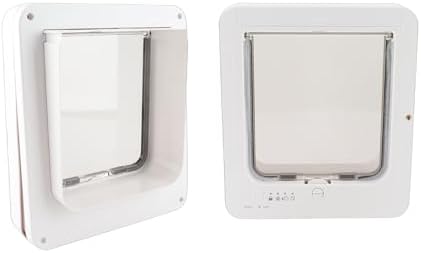 Smart Cat Door, Automatic Sensing with Collar Activated Easy Installation for Home