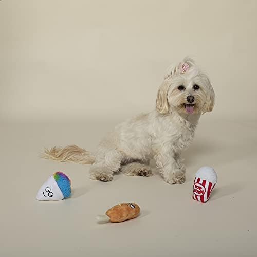Fringe Studio Plush Dog Toy Set, FAIR Foods, 3 Piece Set, PetShop Collection (289505)