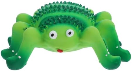 Abaodam Squeaky Latex Dog Toy Small Puppy Teething Chew Toy for Dogs and Cats Spider and Ladybug Figurine Interactive Pet Plaything for Chewers