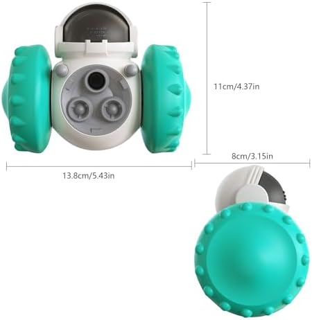 Cat Interactive Toys for Indoor Kitten Movement Weight Loss Kitty Funny Balls Slow Food Dispenser Feeder Treat Dispensing Feeding Pet Supplies Birthday Gift