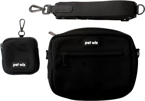 pet wiz Dog Walking Bag with Adjustable Strap