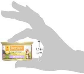 Instinct Kitten Pate Entrees, Wet Food, Real Chicken, 3 oz Cans (24 Count) | Rich & creamy pate texture, chicken, salmon & beef liver to support growth, natural DHA for healthy brain and eye development