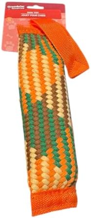 Braided Tug Dog Toy, Multicolor, Squeaky, Fun Interactive Fetch Stick