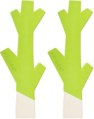 Fringe Studio Stick with ME Lime/White Rubber Dog Toy, Pet Shop Collection (518034) (Pack of 2)