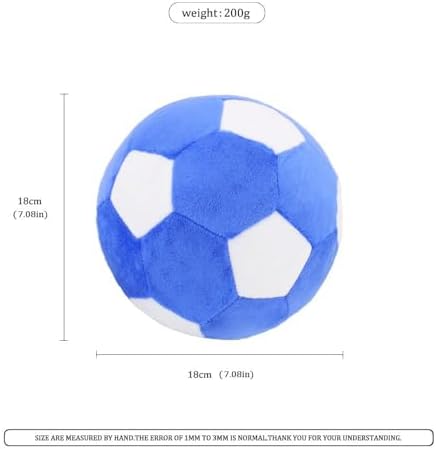 Plush Dog Toys Soccer Ball,7.1 Inch for Interactive Training