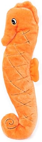 ZippyPaws Jigglerz Dog Squeaky Toy to Keep Them Busy, Pet Product- Seahorse