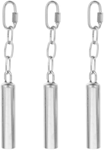 Ipetboom Bird Bell Toy Set of 3 Stainless Steel Cage Pendant for Parakeets Parrot Toys for Large Birds Hanging Hook Design 3.34 X 3.34 X 2.00 in