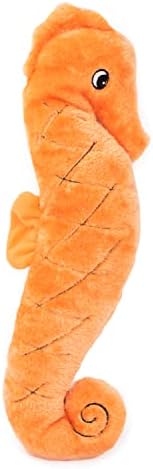 ZippyPaws Jigglerz Dog Squeaky Toy to Keep Them Busy, Pet Product- Seahorse