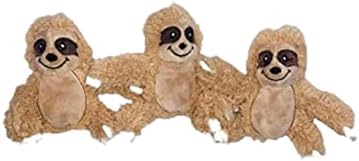 Glow Pups Sloth Dog Toy, Dog Squeaky Toy, Tree with Hide and Squeak Plush Toys for Dogs, Toy, Puzzle Toy for Small and Medium Size Dogs. (3 Pack: Replacement Animals, Sloth)