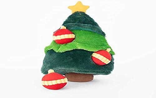 ZippyPaws Burrow Interactive Dog & Puppy Toys for Boredom - Christmas Tree
