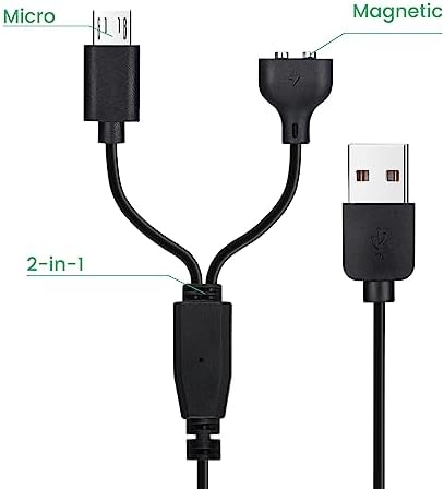 2-Pack Charger for NVK Dog Training Collar, Magnetic Cable for UKE Collar