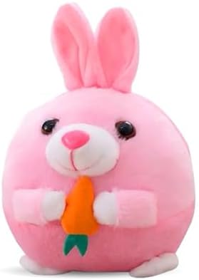 Interactive Dog Toys, 2025 New Active Moving Pet Plush Toy, Rechargeable Squeaky Dog Ball Toy with Talking Sound, Washable Cartoon Pig Plush Toy for Dogs Puppies (Rabbit)