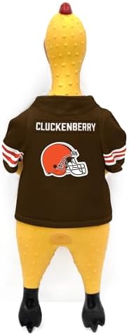 Littlearth NFL Team Rubber Chicken Pet Toy - Officially Licensed Teams