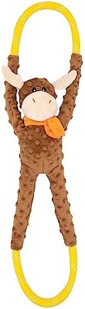 ZippyPaws RopeTugz Durable Dog Pull Rope Toy - Moose