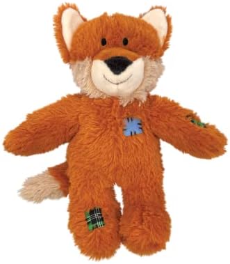 KONG Wild Knots Fox Dog Toy (Medium/Large) Durable Internal Knotted Rope, Minimal Stuffing for Less Mess – Soft Plush Chew Toy for Dogs