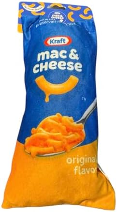 Kraft Mac & Cheese Squeaky Plush Dog Fun, Original Flavor Box Design