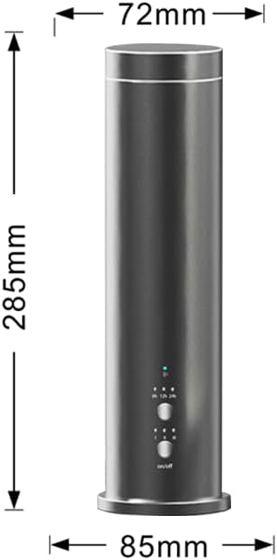 Waterless Essential Oil Diffuser 1000 Sq Ft, Nebulizing Diffuser with Remote & Timer, Adjustable Mist, Mood Light, Plug-in Aromatherapy for Home Office Hotel, Silver M202S