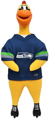 Littlearth NFL Team Rubber Chicken Pet Toy - Officially Licensed Teams