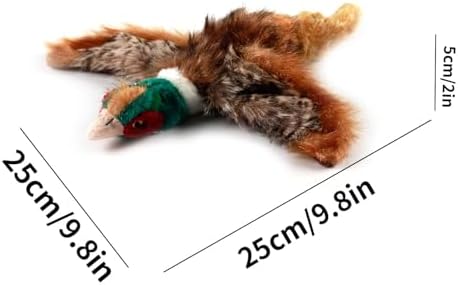 ALL FOR PAWS Dog Interactive Pheasant Toys, Squeaky Dog Toys, Stuffed Animal Dog Hunting Plush Toy, Small