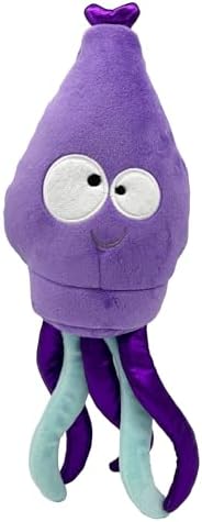 Huxley & Kent Slappies Plush Dog Toy, Squiggly Squid, Large