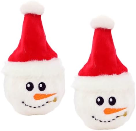 MIGHTY® 2 Pack Small Snow Ball: Ultra Durable Plush Dog Toy