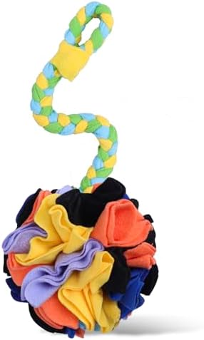 Snuffle Ball Dog Rope Toy, Tug of War Rope Toys for Small Medium Dogs, Interactive Dog Chew Toys Puppy Training Pull Toy for Exercise & Interactive Play Games (Halloween)