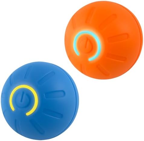 Interactive Dog Ball Toy for Small Dogs & Puppies, Blue