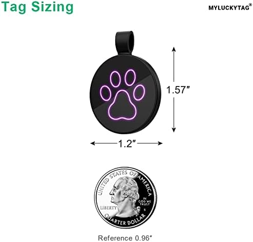 MYLUCKYTAG QR Code Dog Tags - Scan for Instant Pet Location Alert Email