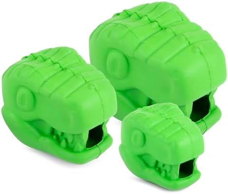 Jeffers Pet Natural Rubber Dog Chew Toy – T-rex Shape, Small - Treat Dispensing, Vanilla Scent, Durable, Non-Toxic, Dishwasher Safe, Interactive Fetch & Tug Toy, Dental Play - Perfect for Training