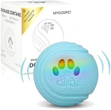 Interactive Dog Toys, [2026 Latest] Smart Dog Balls, 4 Movement Modes, Durable TPU Material, Motion Activated Automatic Moving Rolling Ball for Small/Medium/Large Dogs