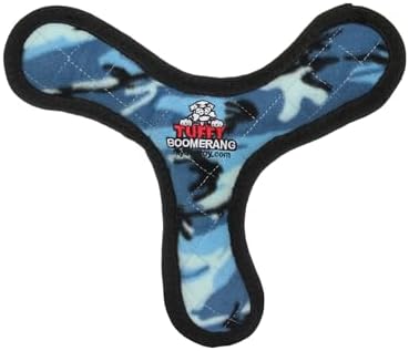 TUFFY® 2 Pack Boomerang and 3-Way Ring Ultra Durable Plush Dog Toys