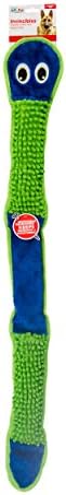 Outward Hound Durablez X-Large Nubby Snake Stuffing-Free Squeaky Plush Dog Toy for Puppies & Dogs - Interactive, Soft Yet Tough, No Mess, Jumbo Squeaker, Long-Lasting Play, 39 inch, Orange