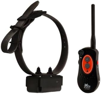 DT SYSTEMS H2O1820 Plus E-Collar, Waterproof Rechargeable Expandable Remote Dog Trainer, 16 Stimulation Levels, Vibration Assist, Black