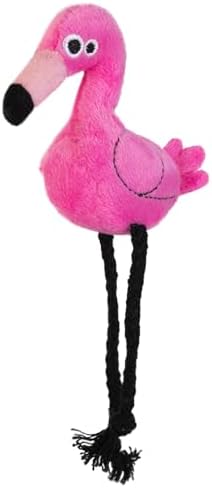 Mad Cat Flingin' Flamingo Bird Catnip and Silvervine Cat Toys, Pack of 2