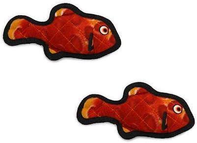 TUFFY® - 2 Pack Original : Fish Dog Toy : : Ultra Durable Plush Toy with Multiple Layers & Reinforced Seams, Washable and Floats, Original Construction