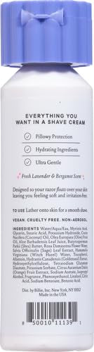 Billie Whipped Shave Cream - Lavender & Bergamot Scent - 6.5 fl oz (Pack of 12)