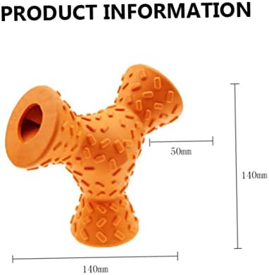 FRCOLOR 1pc Dog Chew Toy Durable Natural Rubber Food Dispensing Toy for Interactive Chewing and Tooth Cleaning Random Color for Pet Play and Teething