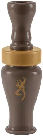 Browning Duck Call Squeaker Chew Toy Teak Brown