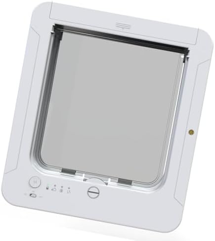Frid Smart Cat Door with for Indoor Outdoor Pets Continued Metal Pet Door Easy Installation Modern Design