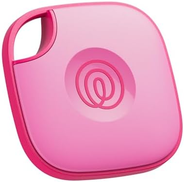 Life360 Tile - Bluetooth Tracker, Keys Finder and Item Locator for Keys, Bags and More. Phone Finder. Both iOS and Android Compatible. 1-Pack (Pink Punch)