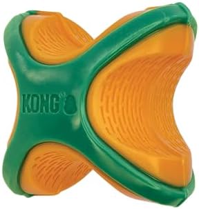 KONG Rambler Rattlez Long Lasting Fetch and Chew Assorted Toy (Rattlez X-Ball)