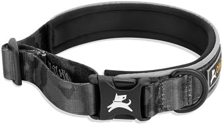 OllyDog Flagstaff Reflective Comfort Collar, Neoprene Padded Dog Collar, Reflective Trims for Night Runs, Extra Comfort for Active Dogs (Large, Dream Camo)